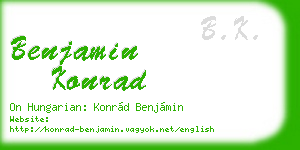 benjamin konrad business card