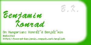 benjamin konrad business card